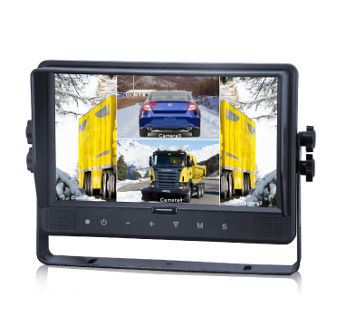 9 inch HD vehicle quad-view  trucks buses passenger cars reversing image display screen
